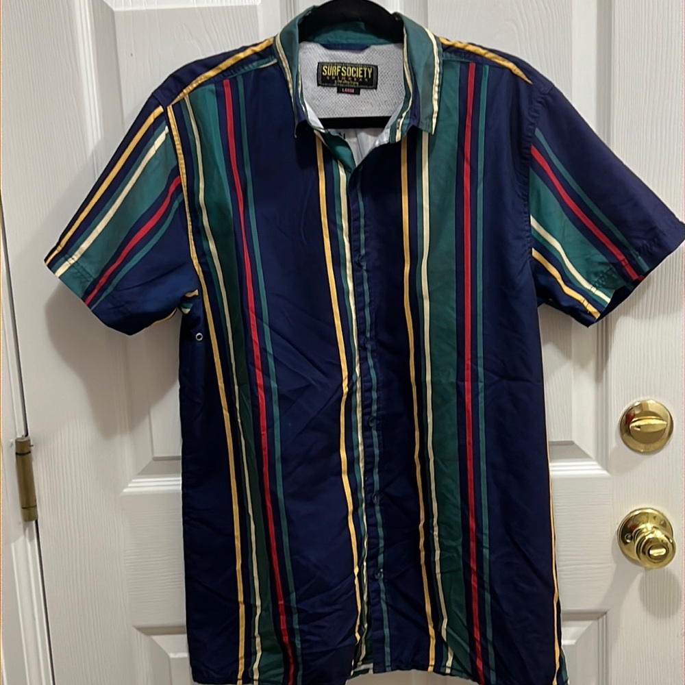 Surf society shirt, size large